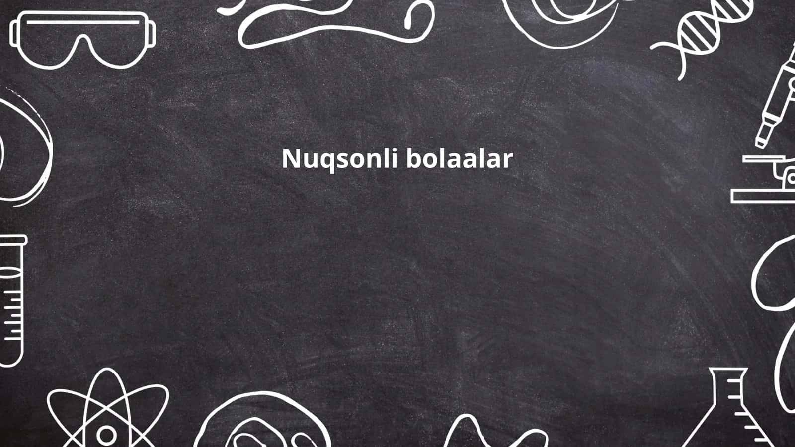 Nuqsonli bolaalar