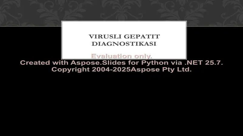 Virusli gepatit diagnostikasi