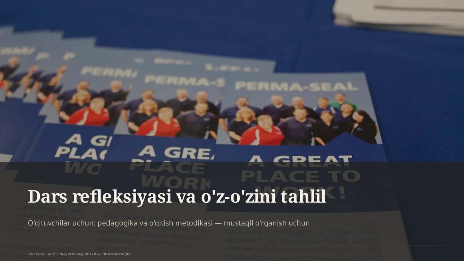 Dars refleksiyasi va o'z-o'zini tahlil