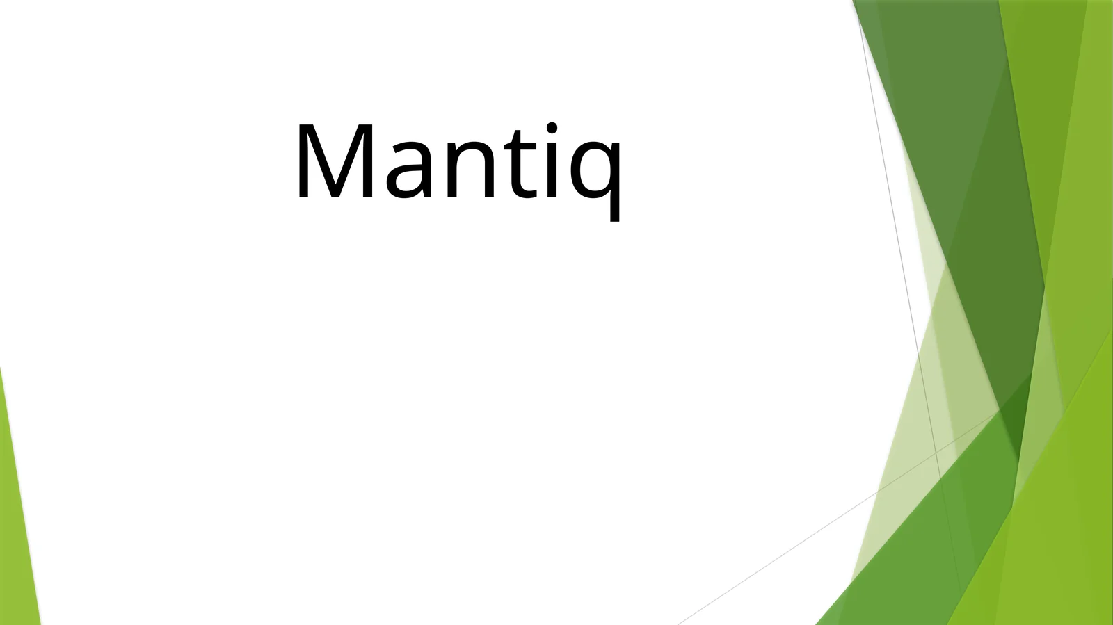 Mantiq