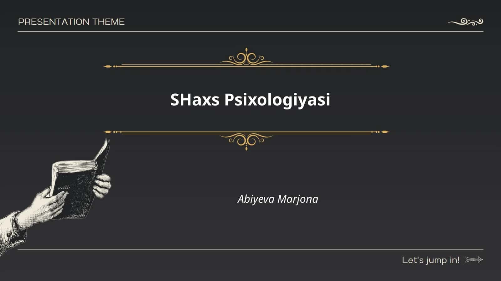 Shaxs Psixologiyasi