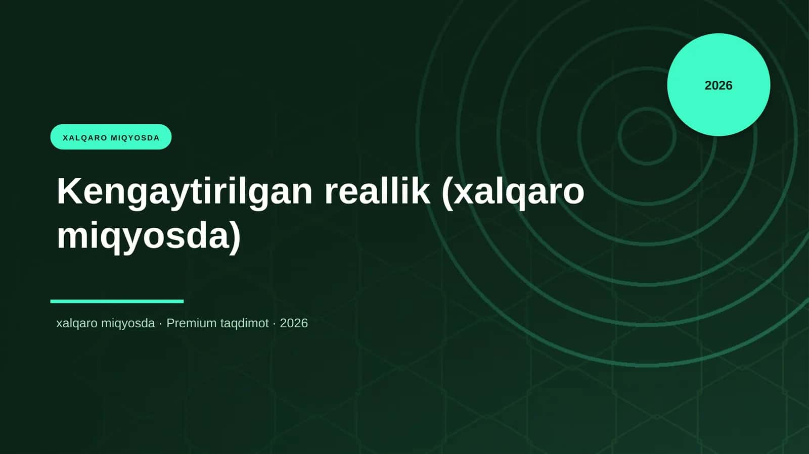 Kengaytirilgan reallik (xalqaro miqyosda)