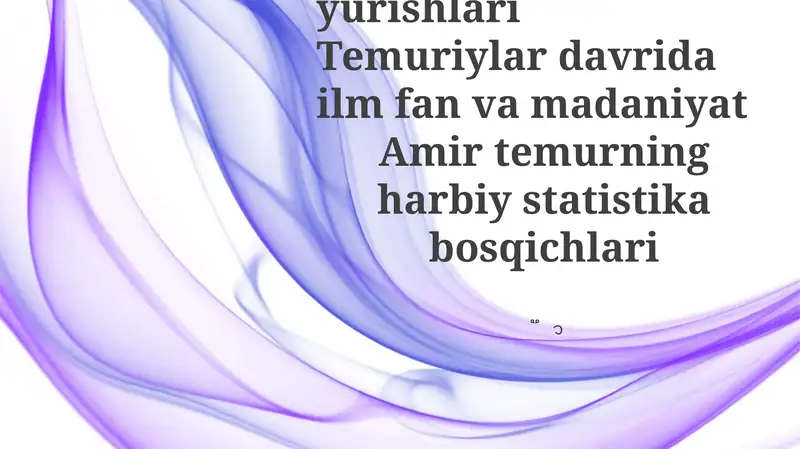 Temuriylar davrida fan, san'at va madaniyat