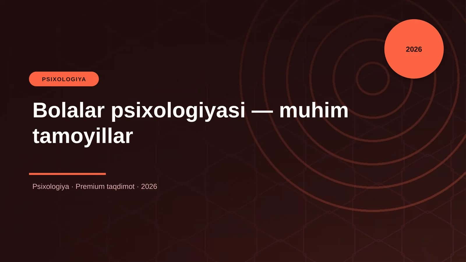 Bolalar psixologiyasi — muhim tamoyillar