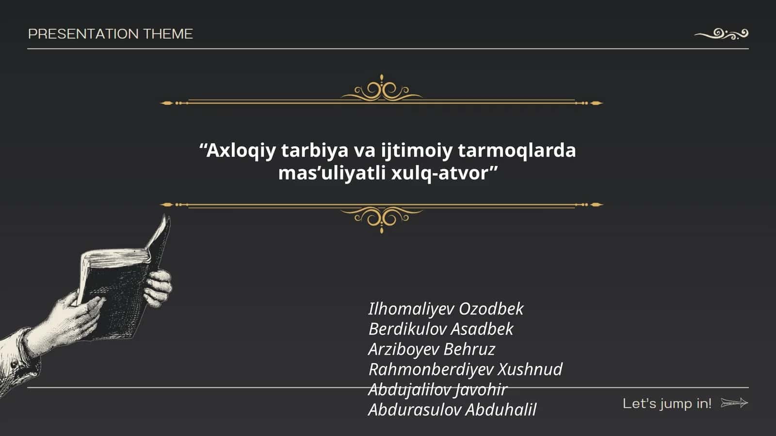 Axloqiy tarbiya va ijtimoiy tarmoqlarda mas’uliyatli xulq-atvor