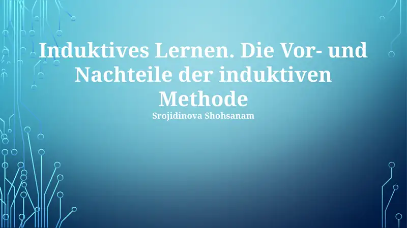 Induktives Lernen