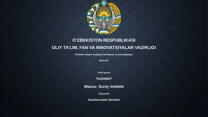 Suniy intelekt