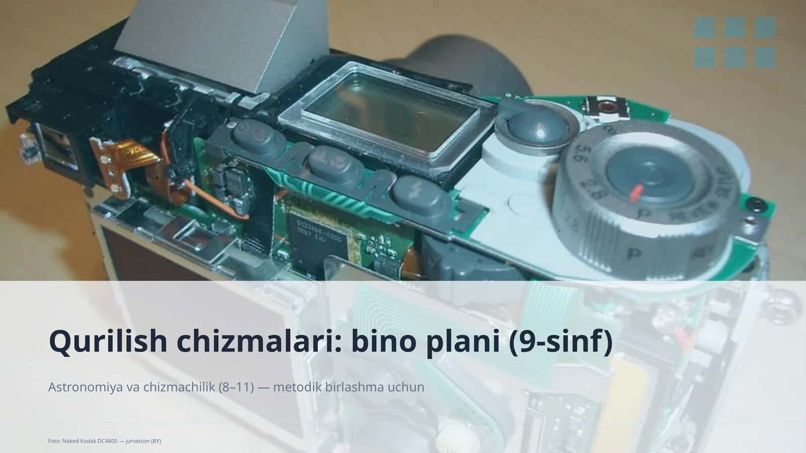 Qurilish chizmalari: bino plani (9-sinf)