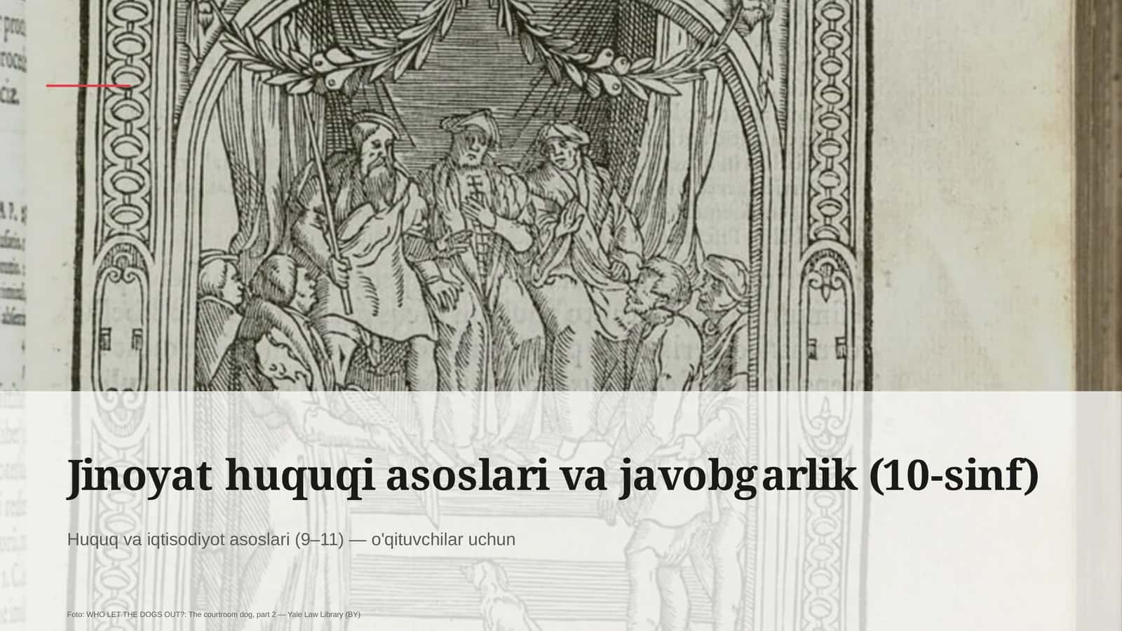 Jinoyat huquqi asoslari va javobgarlik (10-sinf)