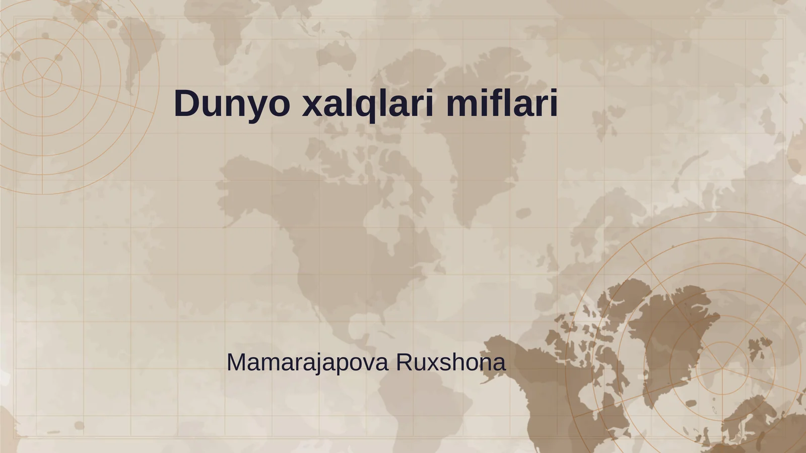 Dunyo xalqlari miflari