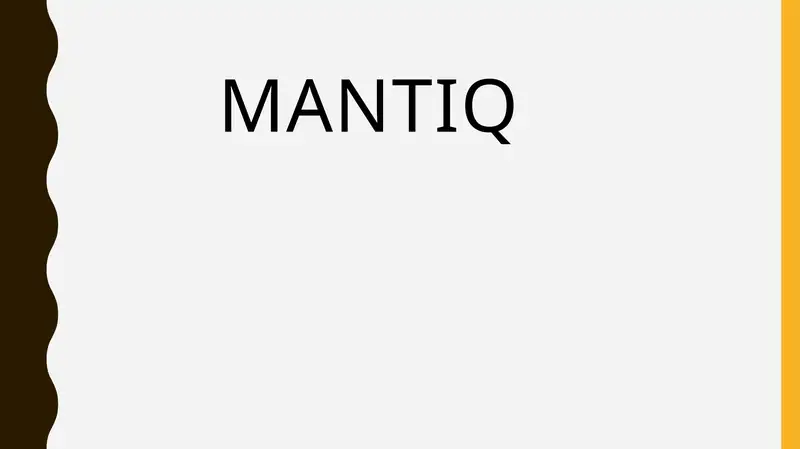 Mantiq