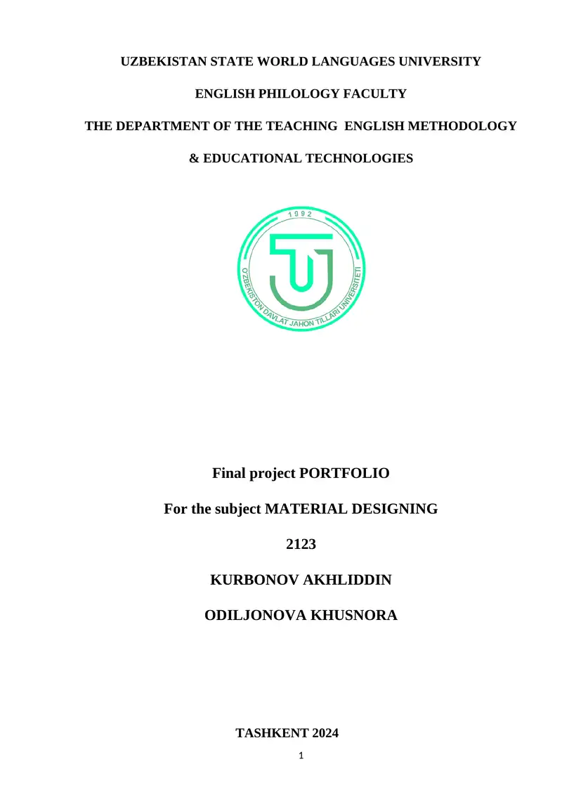 Final project PORTFOLIO