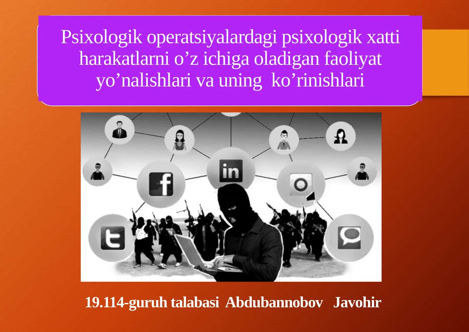 Psixologikoperatsiyalarda gipsixologik xatti-harakatlar