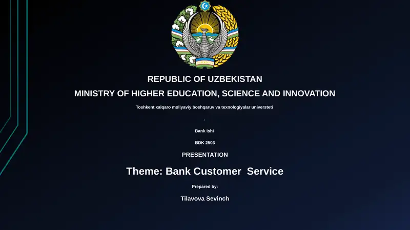 Bank Customer Service