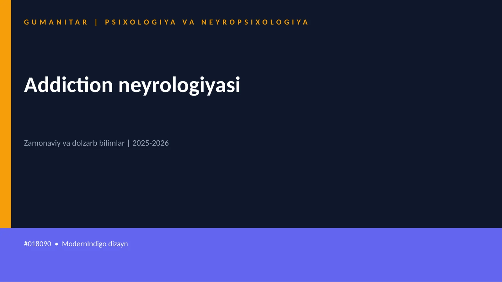 Addiction neyrologiyasi