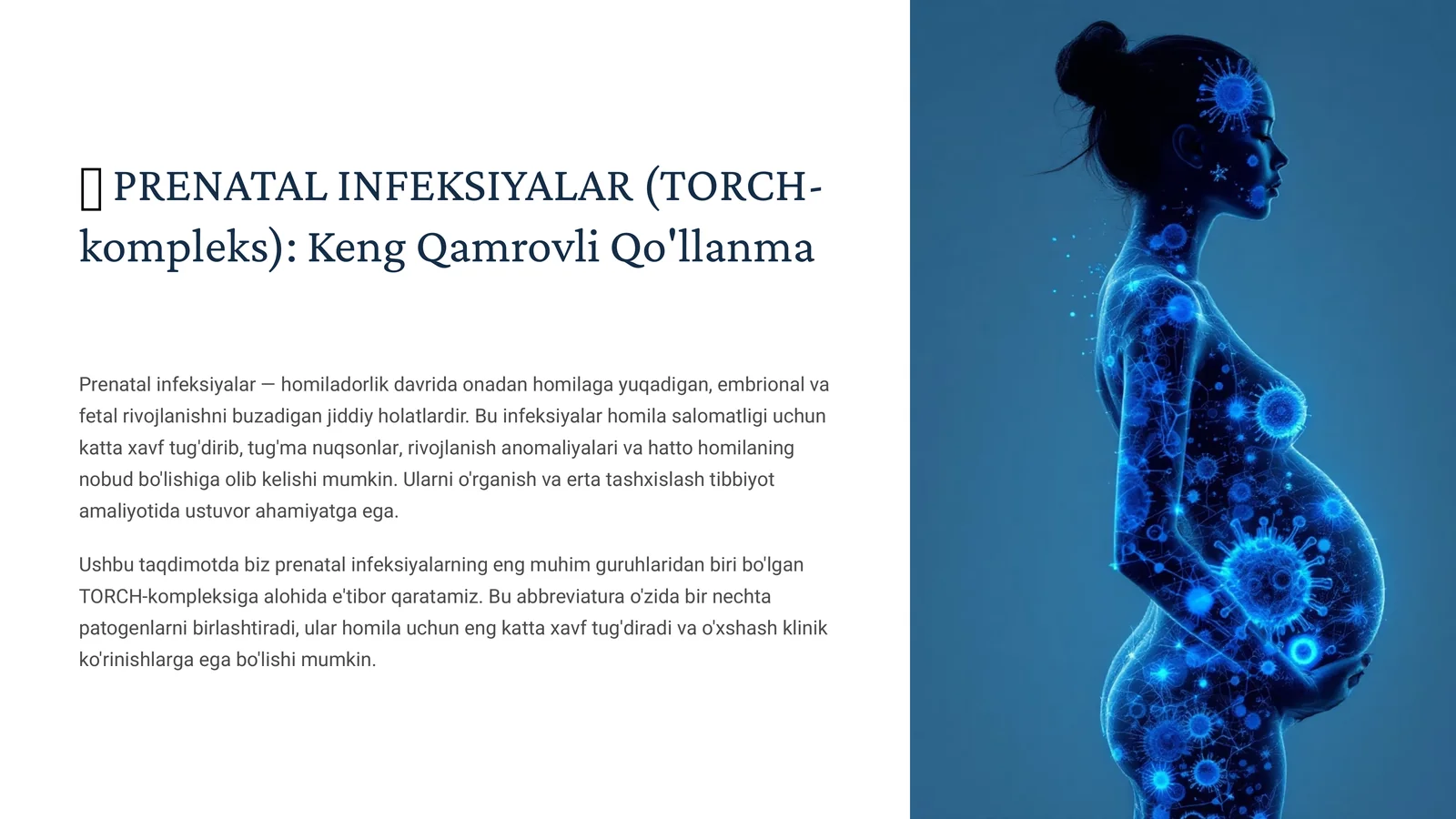 PRENATAL INFEKSIYALAR (TORCH-kompleks): Keng Qamrovli Qo'llanma