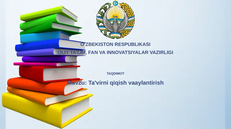Xulq-atvorni talqin qilish va unga ta'sir o'tkazish asoslari