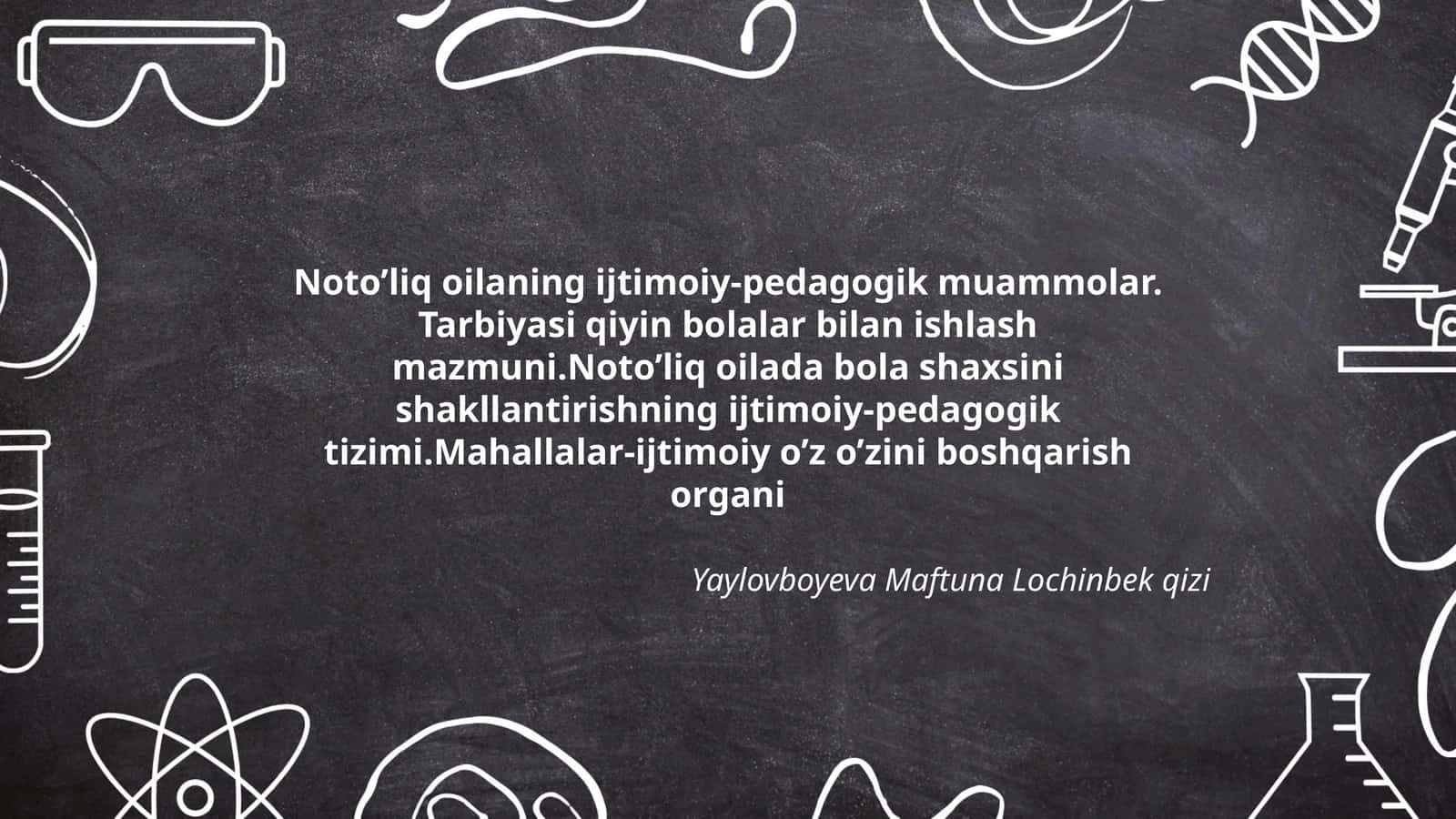 Noto’liq oilaning ijtimoiy-pedagogik muammolar