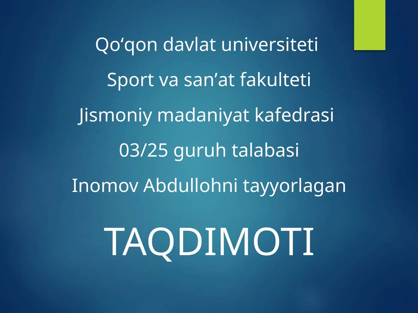 Harakatga o'rgatish bosqichlari