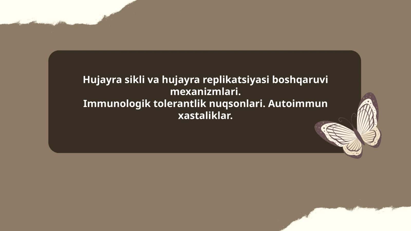 Hujayra sikli va hujayra replikatsiyasi