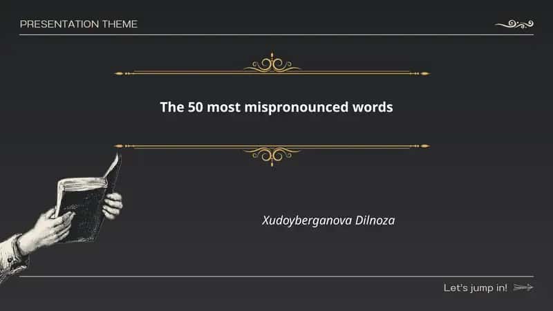 The 50 most mispronounced words
