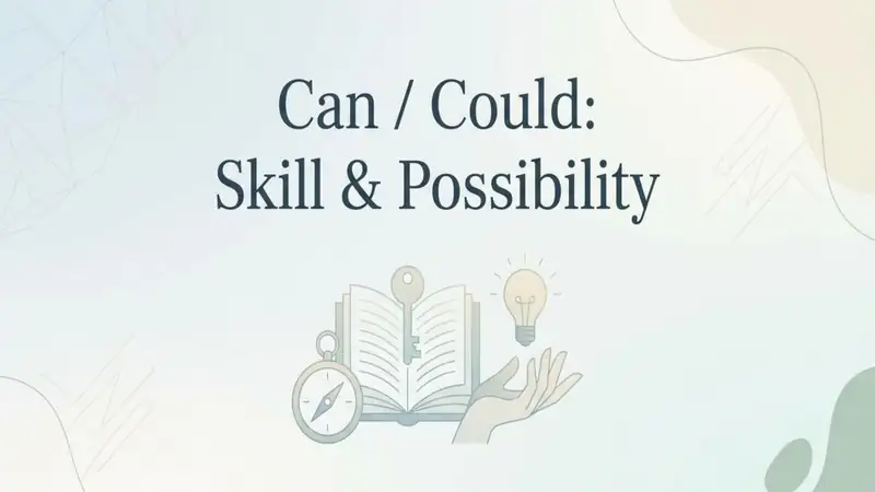 Can, could