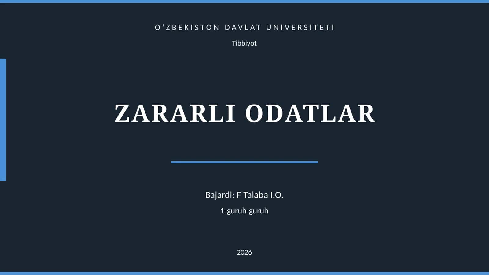 Zararli odatlar
