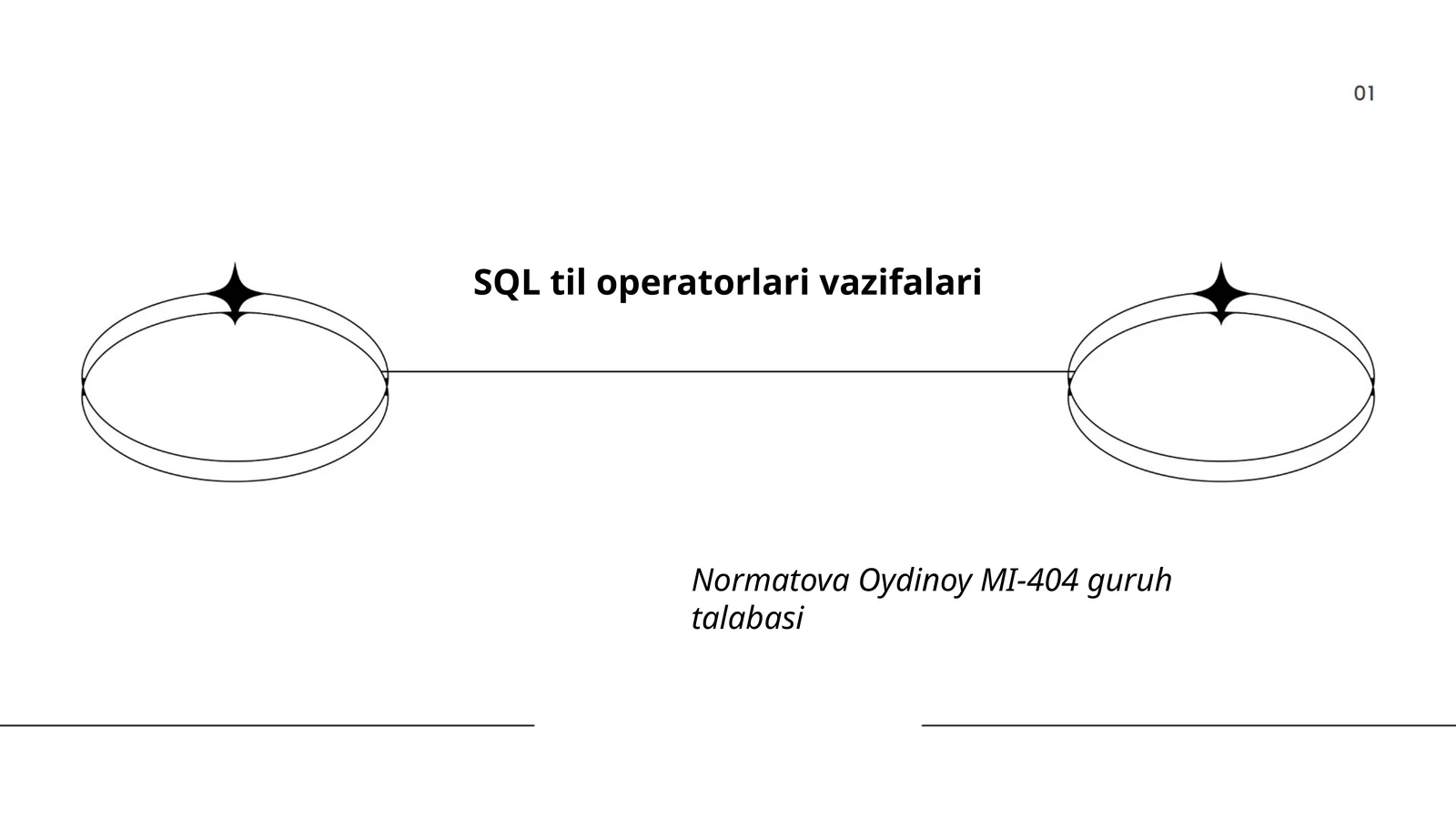 SQL til operatorlari vazifalari