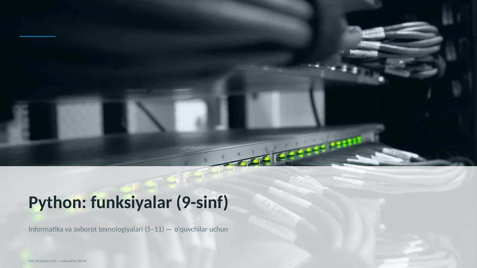 Python: funksiyalar (9-sinf)
