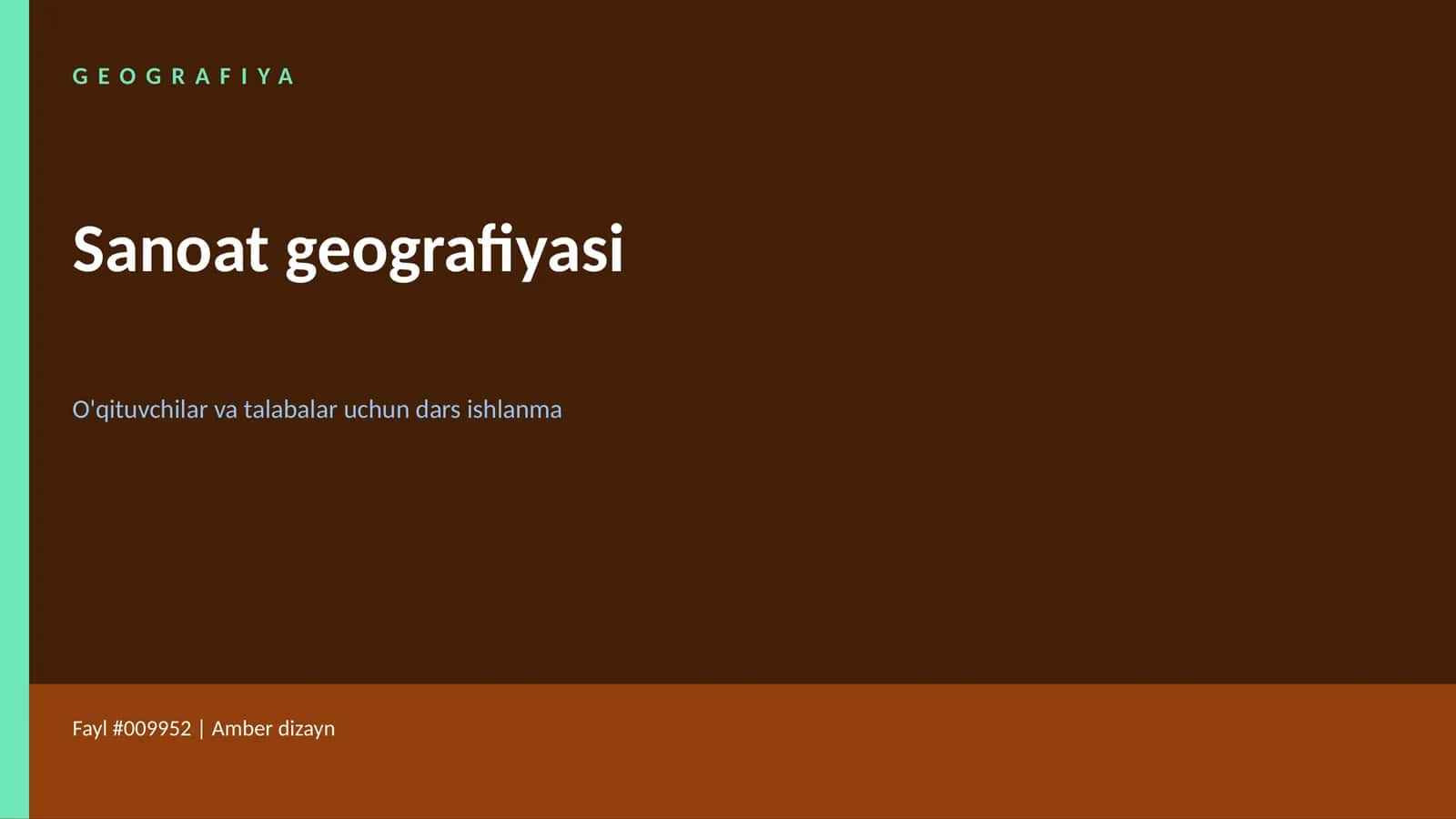 Sanoat geografiyasi