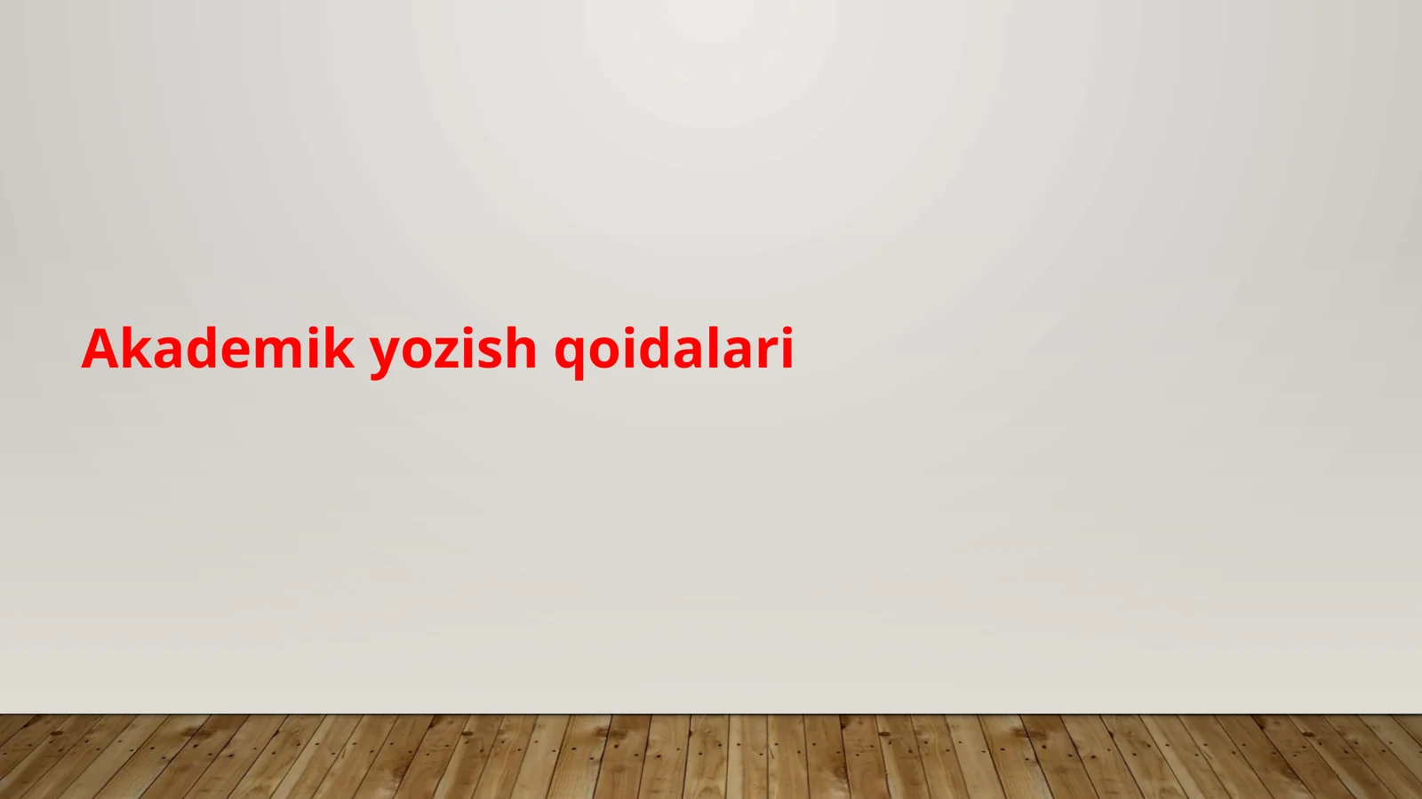 Akademik yozish qoidalari