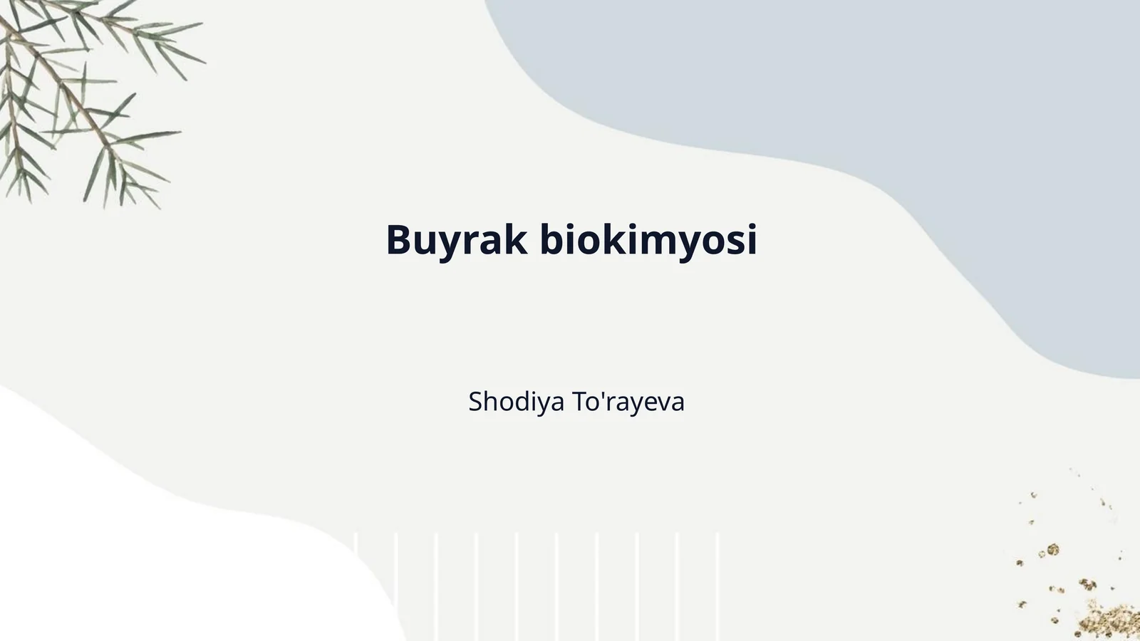 Buyrak biokimyosi