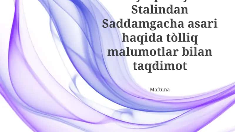 Skut Syuqasti Yoxud Stalindan Saddamgacha