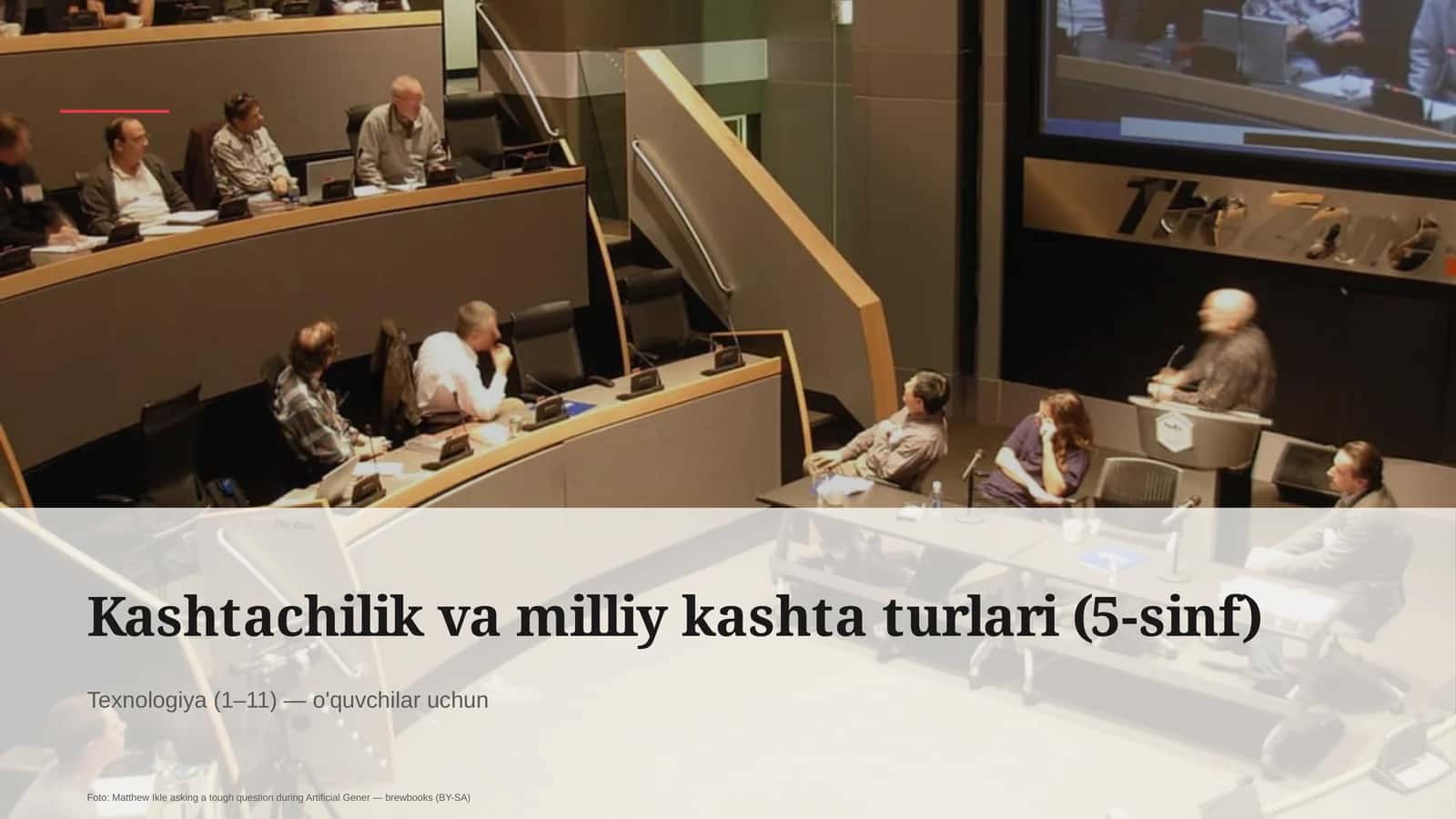 Kashtachilik va milliy kashta turlari (5-sinf)