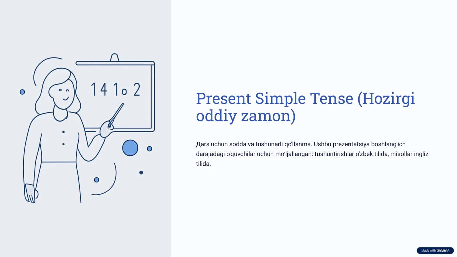 Present-Simple (Hozirgi oddiy zamon) PRESENTATSIYA