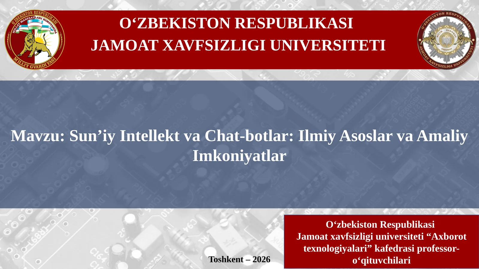Sun’iy Intellekt va Chat-botlar: Ilmiy Asoslar va Amaliy Imkoniyatlar