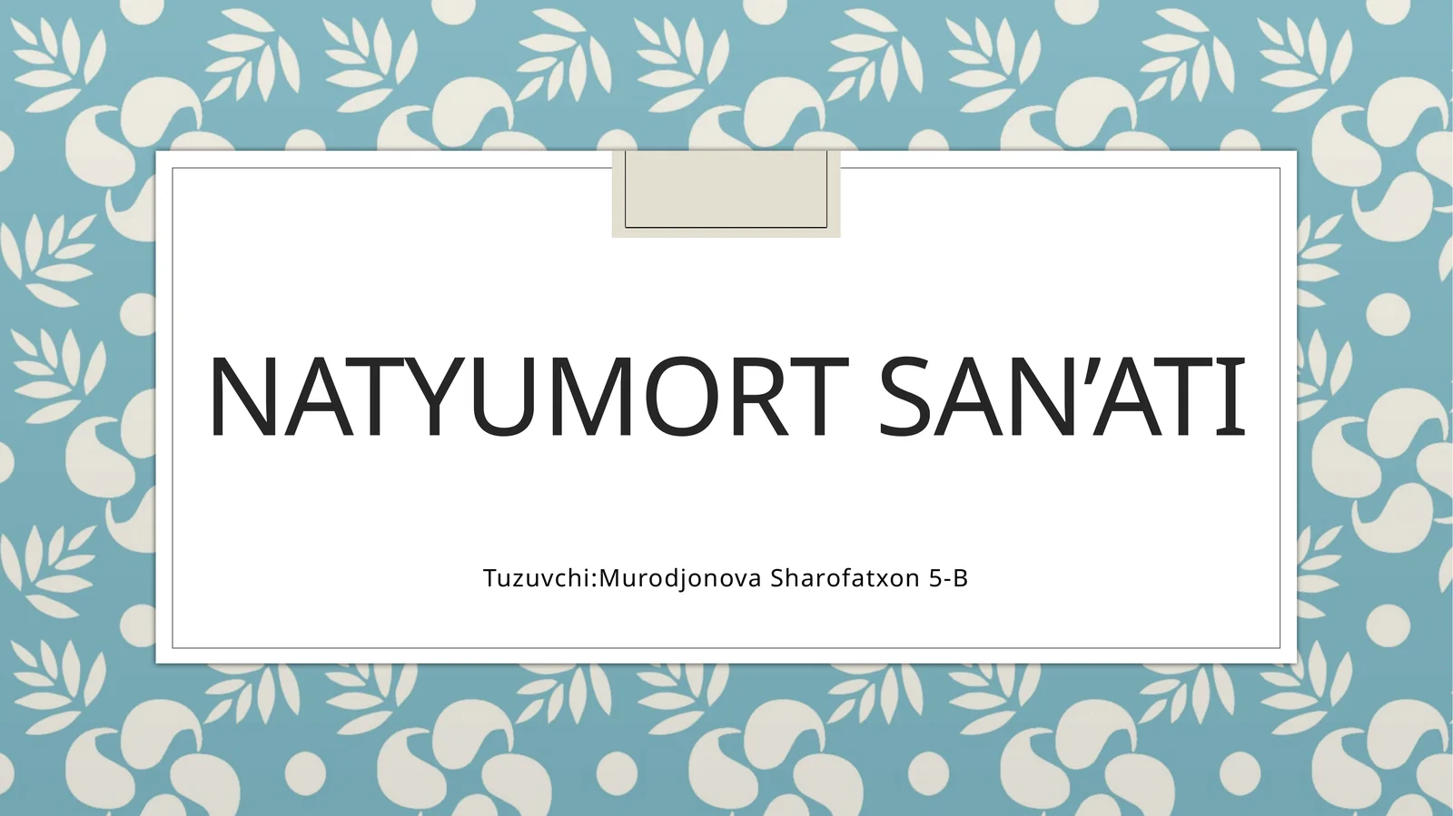 Natyumort san’ati