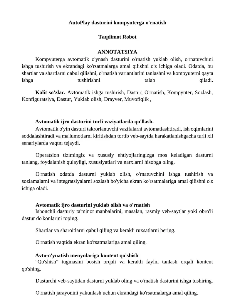 Avtomatik mijoz raqamlarni yuklab olish