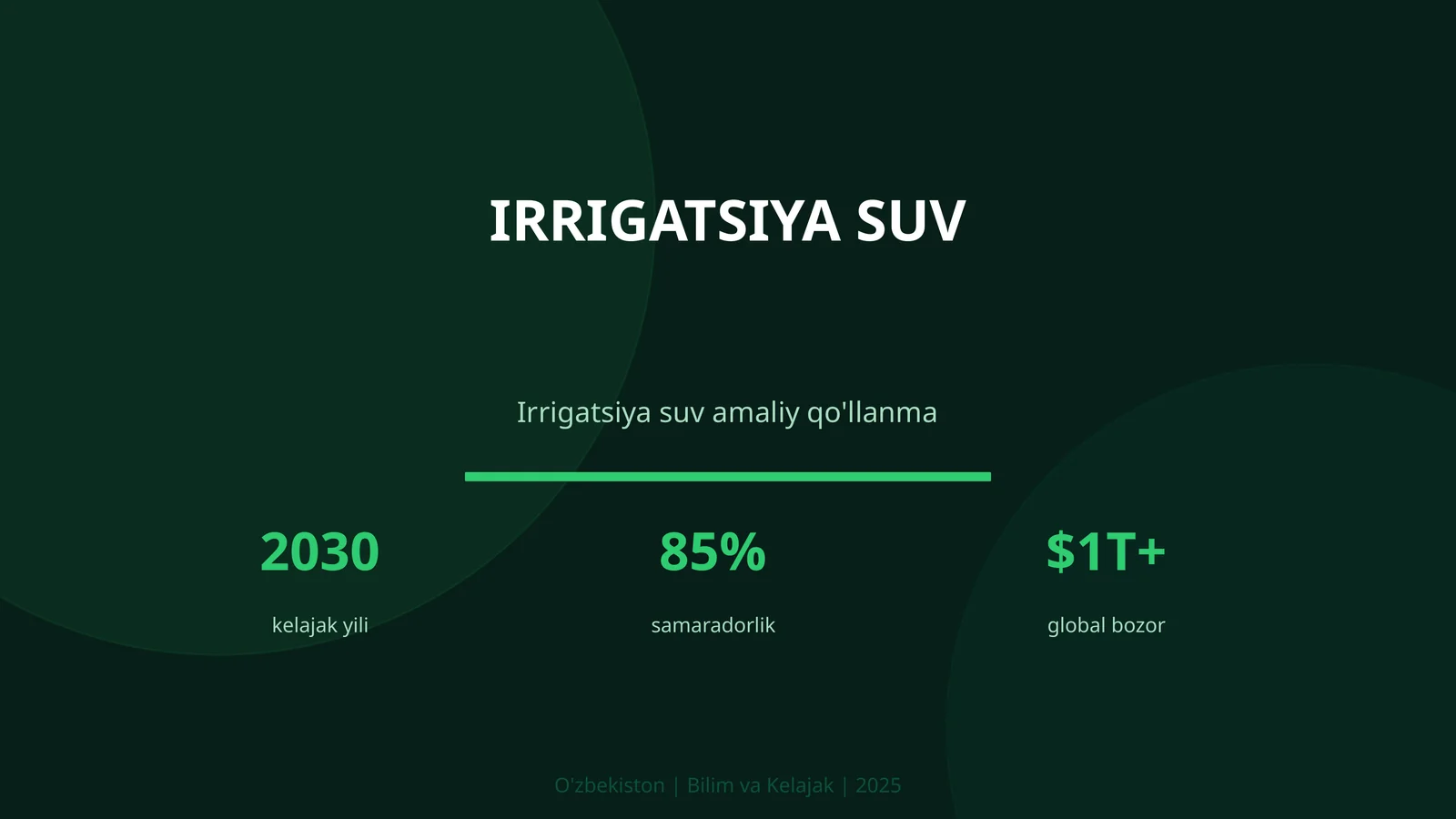 Irrigatsiya suv