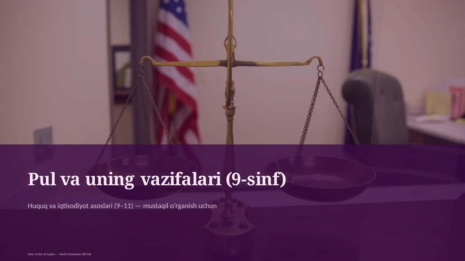 Pul va uning vazifalari (9-sinf)