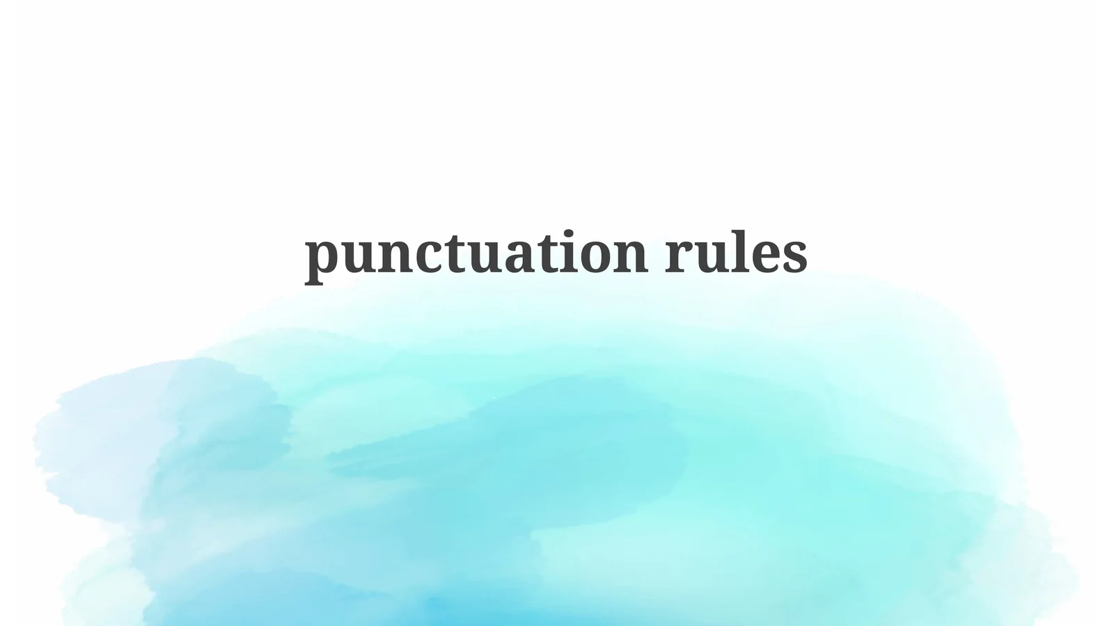 Punctuation Powerhouse: Mastering the Essentials
