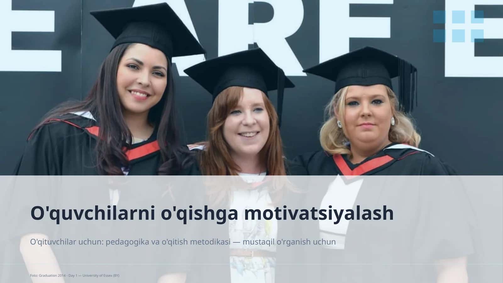 O'quvchilarni o'qishga motivatsiyalash
