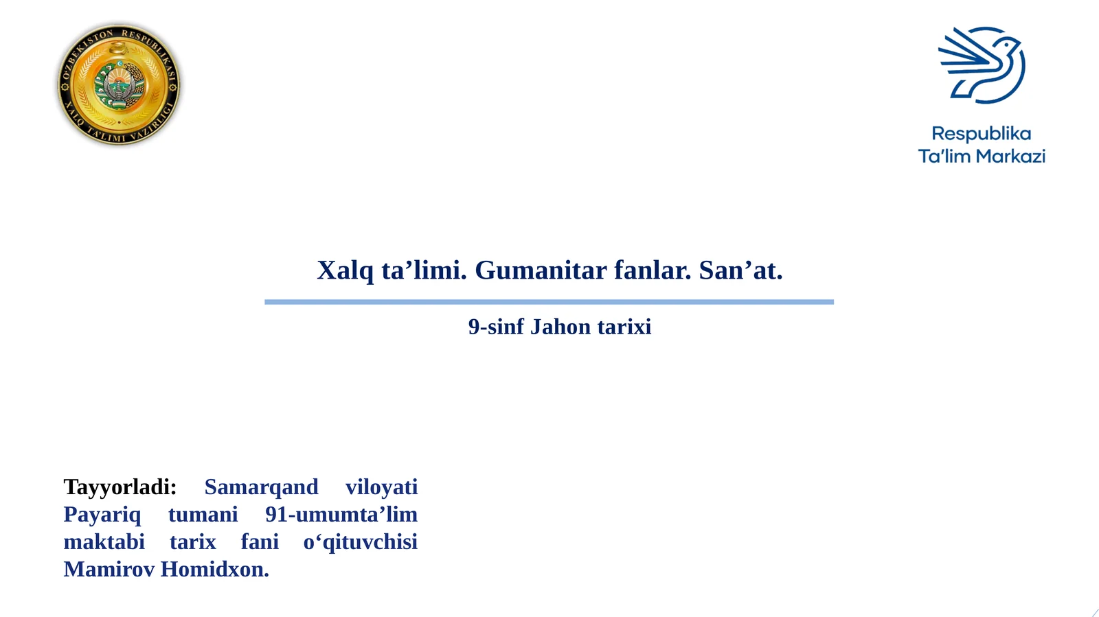 9-sinf Jahontarixi