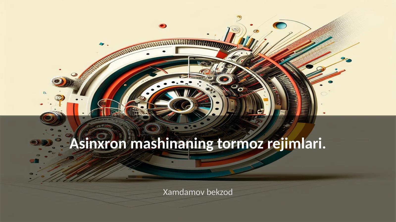 Asinxron mashinaning tormoz rejimlari