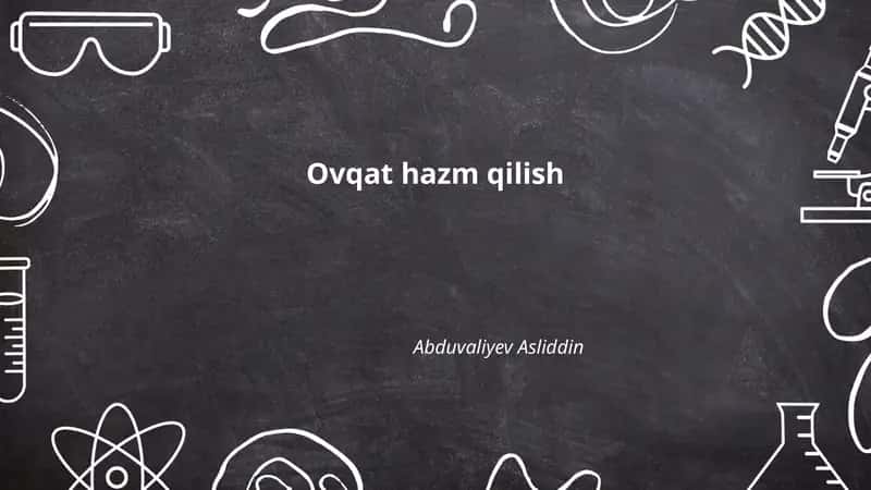 Ovqat hazm qilish