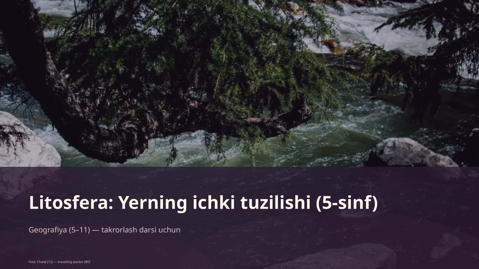 Litosfera: Yerning ichki tuzilishi (5-sinf)