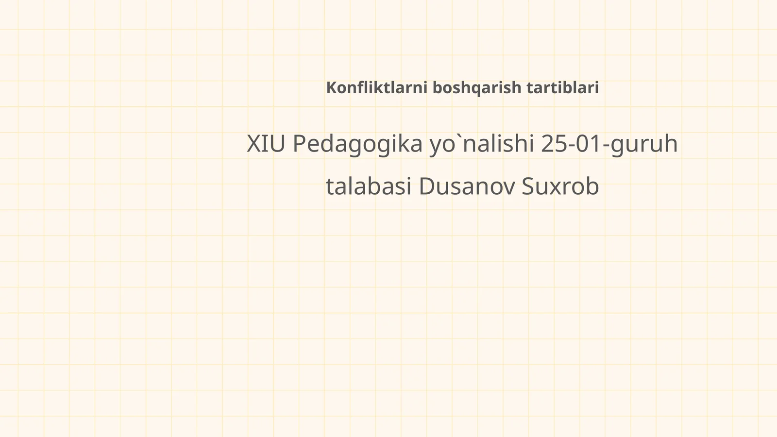 Konfliktlarni boshqarish tartiblari