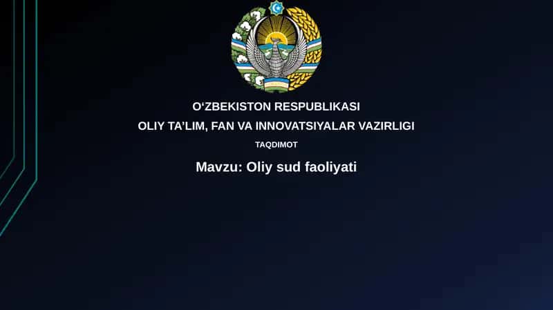 Oliysud faoliyati