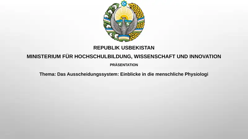 Das Ausscheidungssystem: Einblick in die menschliche Physiologie