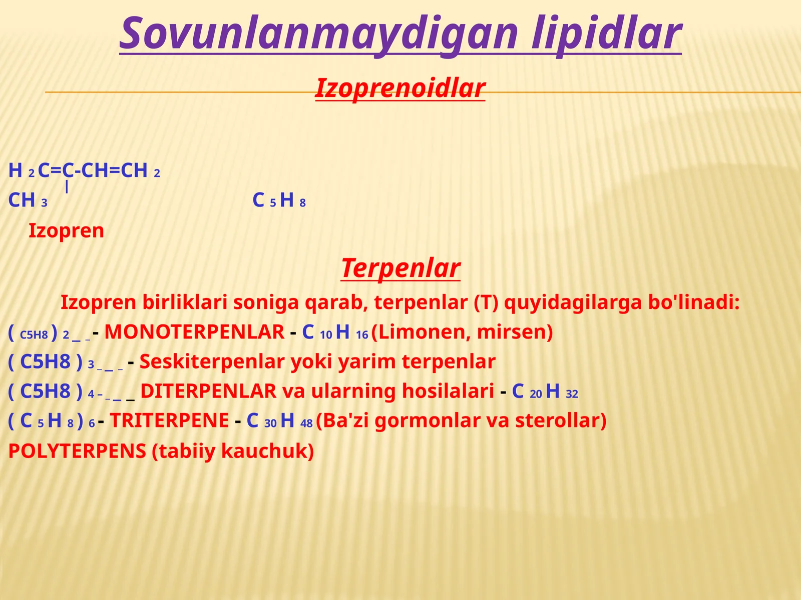 sovunlanmaydigan lipidlar